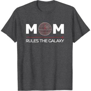 image:imageStar Wars Mom Rules the Galaxy Family Birthday Mothers Day TShirtDark Heather Grey