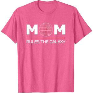 image:imageStar Wars Mom Rules the Galaxy Family Birthday Mothers Day TShirtPink Heather