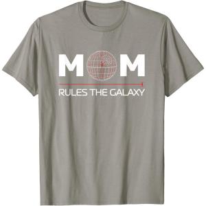 image:imageStar Wars Mom Rules the Galaxy Family Birthday Mothers Day TShirtSlate Grey