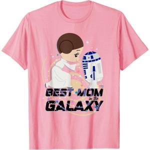 image:imageStar Wars Princess Leia Mothers Day Best Mom In The Galaxy TShirtPink