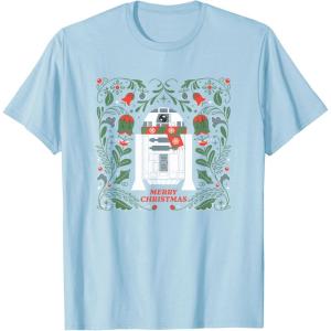 image:imageStar Wars R2D2 Merry Christmas TShirtBaby Blue