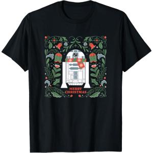 image:imageStar Wars R2D2 Merry Christmas TShirtBlack