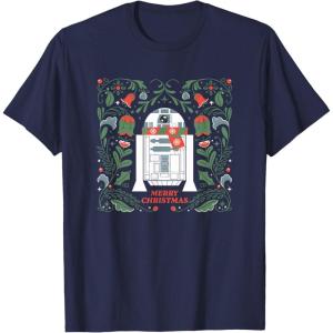 image:imageStar Wars R2D2 Merry Christmas TShirtNavy Blue