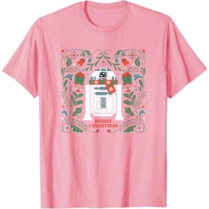 image:imageStar Wars R2D2 Merry Christmas TShirtPink