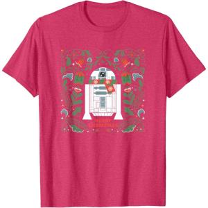 image:imageStar Wars R2D2 Merry Christmas TShirtRed Heather