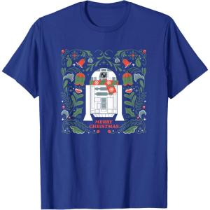 image:imageStar Wars R2D2 Merry Christmas TShirtRoyal Blue