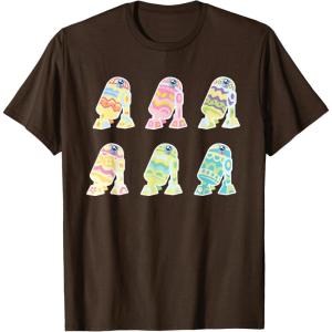 image:imageStar Wars R2D2 Pastel Easter Egg Decorated Droids TShirtBrown