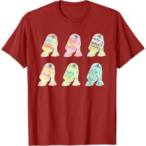 image:imageStar Wars R2D2 Pastel Easter Egg Decorated Droids TShirtCranberry Red