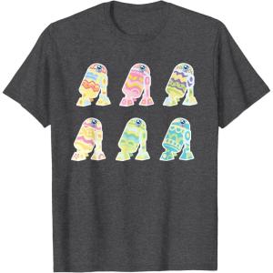 image:imageStar Wars R2D2 Pastel Easter Egg Decorated Droids TShirtDark Heather Grey