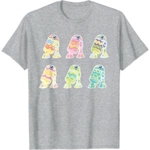 image:imageStar Wars R2D2 Pastel Easter Egg Decorated Droids TShirtHeather Grey