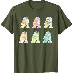 image:imageStar Wars R2D2 Pastel Easter Egg Decorated Droids TShirtOlive Green