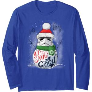 image:imageStar Wars Stormtrooper Up to Snow Good Funny Holiday Long Sleeve TShirtRoyal Blue