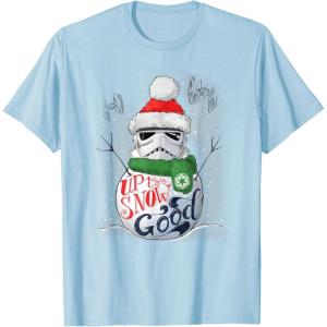 image:imageStar Wars Stormtrooper Up to Snow Good Funny Holiday TShirtBaby Blue