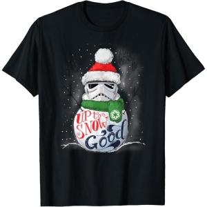 image:imageStar Wars Stormtrooper Up to Snow Good Funny Holiday TShirtBlack