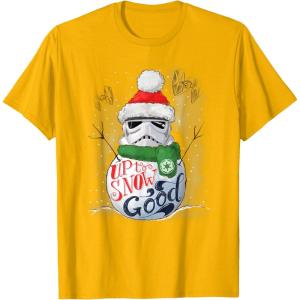 image:imageStar Wars Stormtrooper Up to Snow Good Funny Holiday TShirtGolden Yellow