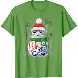 image:imageStar Wars Stormtrooper Up to Snow Good Funny Holiday TShirtGrass Green