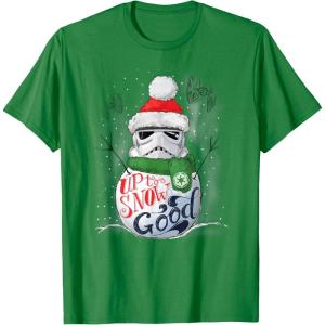 image:imageStar Wars Stormtrooper Up to Snow Good Funny Holiday TShirtKelly Green