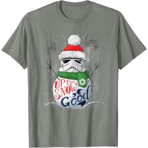 image:imageStar Wars Stormtrooper Up to Snow Good Funny Holiday TShirtOlive Heather
