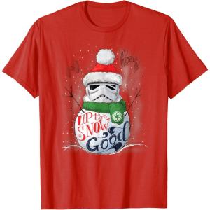 image:imageStar Wars Stormtrooper Up to Snow Good Funny Holiday TShirtRed
