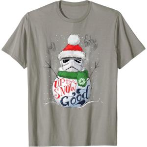 image:imageStar Wars Stormtrooper Up to Snow Good Funny Holiday TShirtSlate Grey