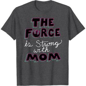 image:imageStar Wars The Force is Strong with Mom Rebel Icon TShirt TShirtDark Heather Grey