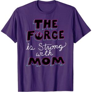 image:imageStar Wars The Force is Strong with Mom Rebel Icon TShirt TShirtPurple