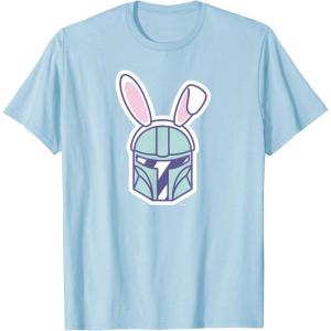 image:imageStar Wars The Mandalorian Cute Pastel Easter Bunny TShirtBaby Blue