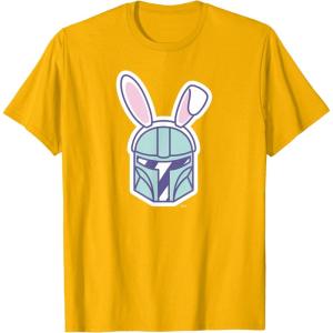 image:imageStar Wars The Mandalorian Cute Pastel Easter Bunny TShirtGolden Yellow