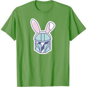 image:imageStar Wars The Mandalorian Cute Pastel Easter Bunny TShirtGrass Green
