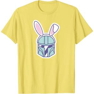 image:imageStar Wars The Mandalorian Cute Pastel Easter Bunny TShirtLemon Yellow