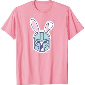 image:imageStar Wars The Mandalorian Cute Pastel Easter Bunny TShirtPink