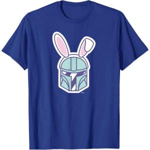 image:imageStar Wars The Mandalorian Cute Pastel Easter Bunny TShirtRoyal Blue