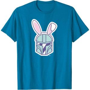 image:imageStar Wars The Mandalorian Cute Pastel Easter Bunny TShirtSapphire Blue