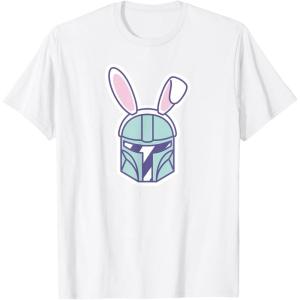 image:imageStar Wars The Mandalorian Cute Pastel Easter Bunny TShirtWhite