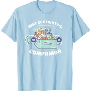 image:imageStar Wars The Mandalorian Grogu Best Egg Hunting Easter TShirtBaby Blue