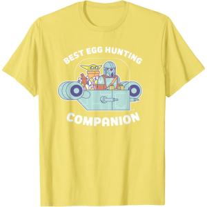 image:imageStar Wars The Mandalorian Grogu Best Egg Hunting Easter TShirtLemon Yellow
