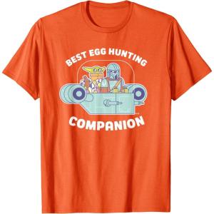 image:imageStar Wars The Mandalorian Grogu Best Egg Hunting Easter TShirtOrange