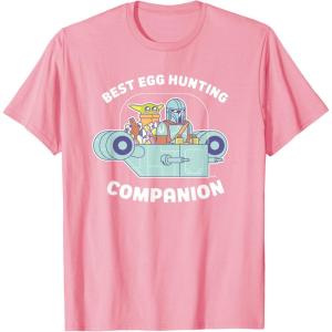 image:imageStar Wars The Mandalorian Grogu Best Egg Hunting Easter TShirtPink