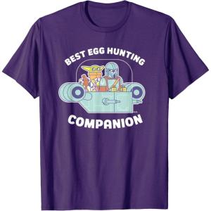 image:imageStar Wars The Mandalorian Grogu Best Egg Hunting Easter TShirtPurple