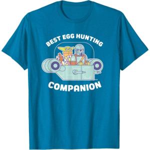 image:imageStar Wars The Mandalorian Grogu Best Egg Hunting Easter TShirtSapphire Blue