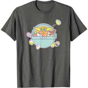 image:imageStar Wars The Mandalorian Grogu Easter EggCitement TShirtAsphalt Grey
