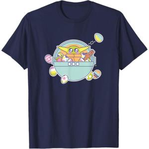 image:imageStar Wars The Mandalorian Grogu Easter EggCitement TShirtNavy Blue