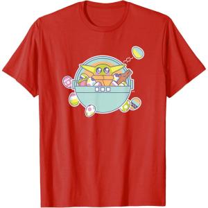 image:imageStar Wars The Mandalorian Grogu Easter EggCitement TShirtRed