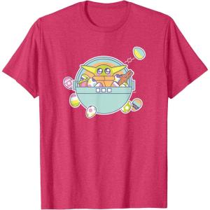 image:imageStar Wars The Mandalorian Grogu Easter EggCitement TShirtRed Heather