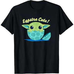 image:imageStar Wars The Mandalorian Grogu Eggstra Cute Easter TShirtBlack