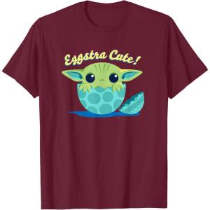 image:imageStar Wars The Mandalorian Grogu Eggstra Cute Easter TShirtBurgundy