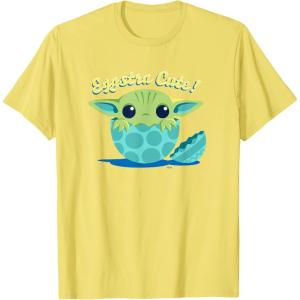 image:imageStar Wars The Mandalorian Grogu Eggstra Cute Easter TShirtLemon Yellow