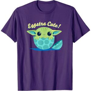 image:imageStar Wars The Mandalorian Grogu Eggstra Cute Easter TShirtPurple