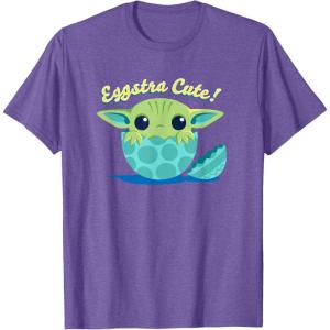 image:imageStar Wars The Mandalorian Grogu Eggstra Cute Easter TShirtPurple Heather