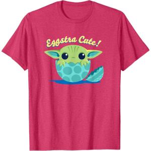image:imageStar Wars The Mandalorian Grogu Eggstra Cute Easter TShirtRed Heather